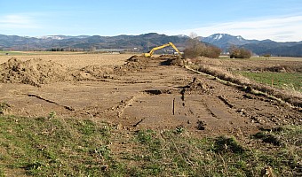 Mutterbodenabtrag am Hungerbrunnengraben